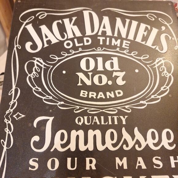 Jack Daniels Whiskey Label Tin Bar Wall Sign, Old No 7, 17.75 "x 11.75" - Picture 2 of 4